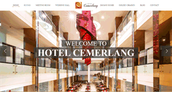 Desktop Screenshot of hotelcemerlang.com